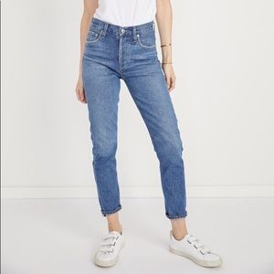 NWT AGOLDE Jamie High Rise Jeans in Shroud